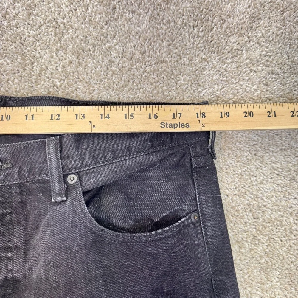 Levi's Jeans Mens 38x34 501 Original Fit Black Paint Splatter Button Fly EUC